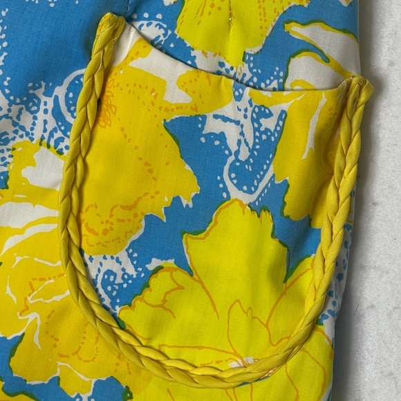 Vintage Lilly Pulitzer Floral 1960's A-line Skirt Braided Fabric Detail Rare - Picture 4 of 8